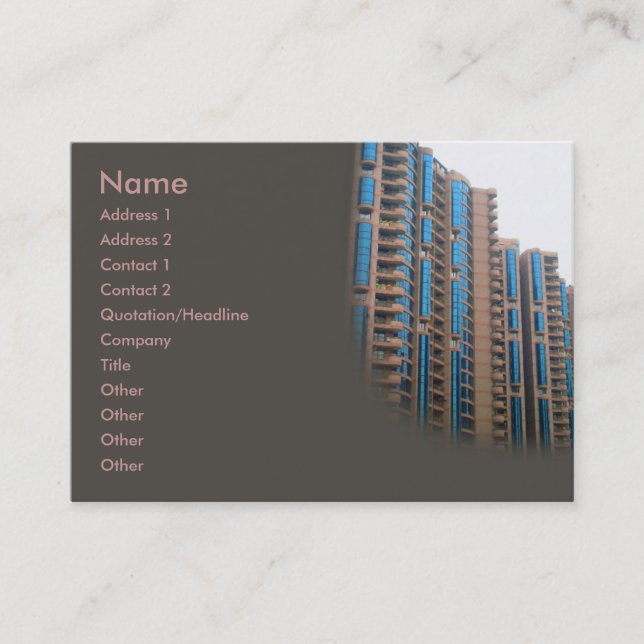 Condos Business Card (Front)