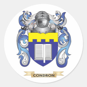 Condron Coat of Arms Classic Round Sticker