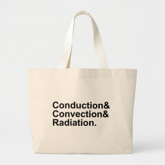 Conduction Convection Radiation | Heat Transfer Large Tote Bag