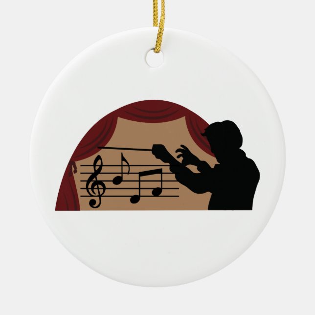 Conductor Ceramic Tree Decoration (Front)