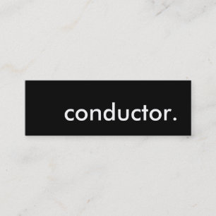 conductor. mini business card