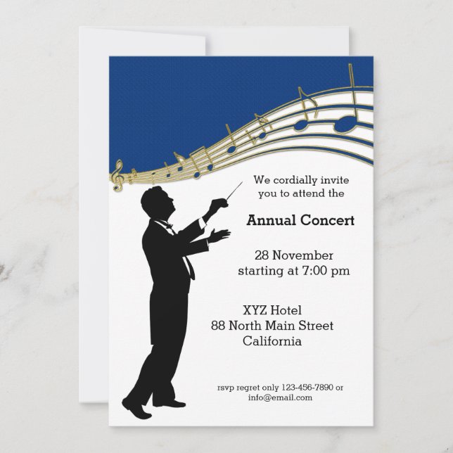Conductor Orchestra Invitation (Front)