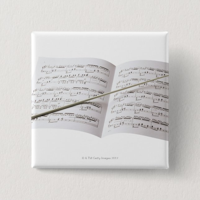 Conductor's Baton 15 Cm Square Badge (Front)