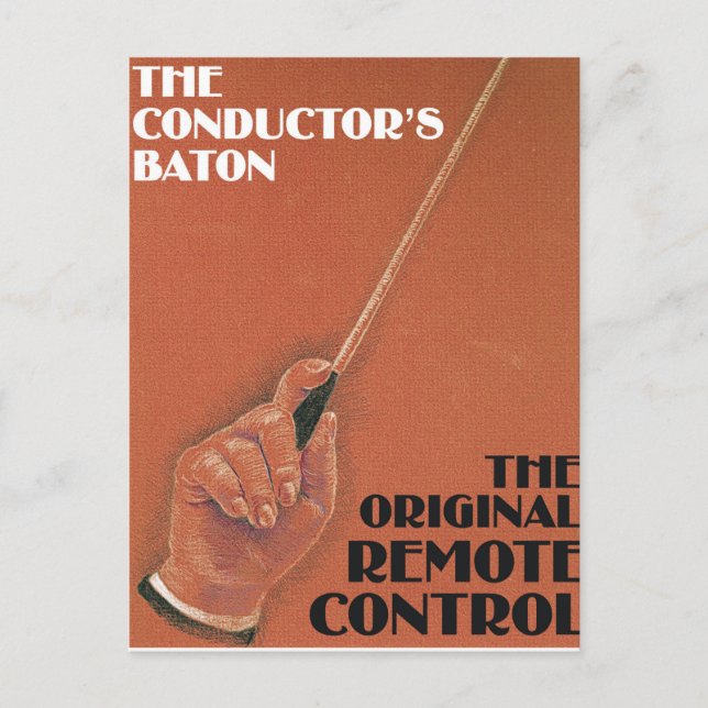 Conductor's Baton Postcard (Front)