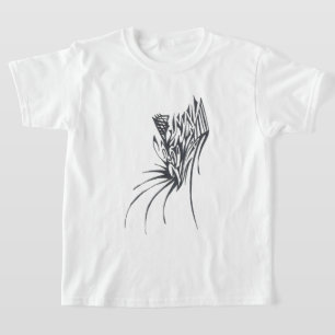 Cone Black White Abstract Tribal Tattoo Art T-Shirt