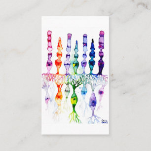 Cone cells rod cells and bipolar neurons of retina business card