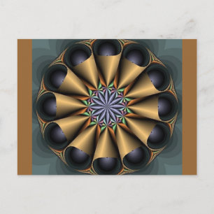 Cone Fractal Postcard
