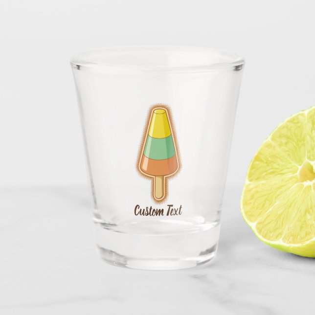 Cone Shaped Sorbet Stick Shot Glass (Front)