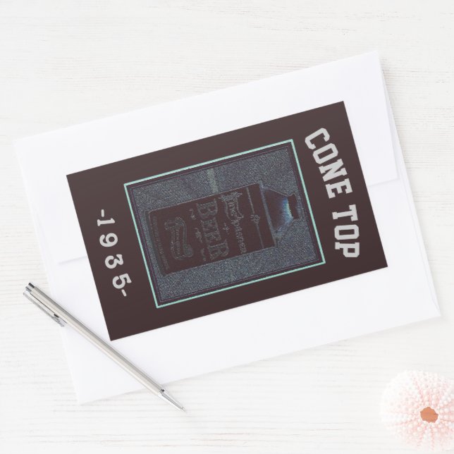 Cone Top 1935 Rectangular Sticker (Envelope)