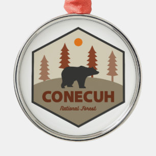 Conecuh National Forest Bear Metal Tree Decoration