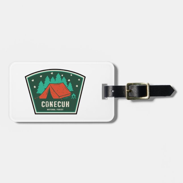 Conecuh National Forest Camping Luggage Tag (Front Horizontal)
