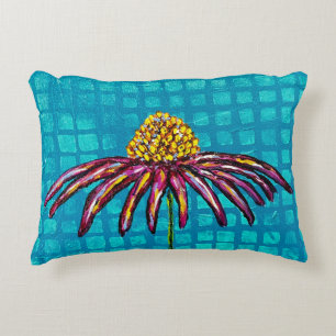 Coneflower accent pillow