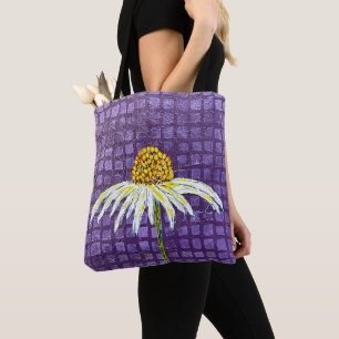 coneflower tote bag