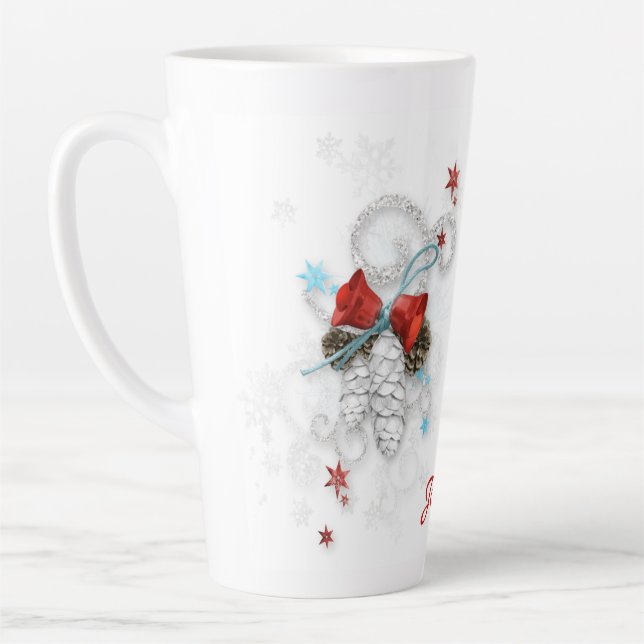 Cones and Bells Latte Mug (Left)