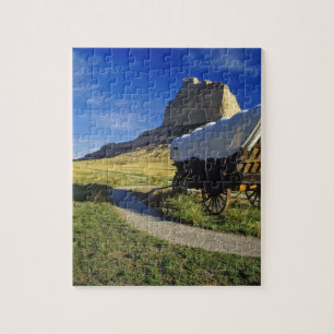 Conestoga wagon at Scottsbluff National Jigsaw Puzzle