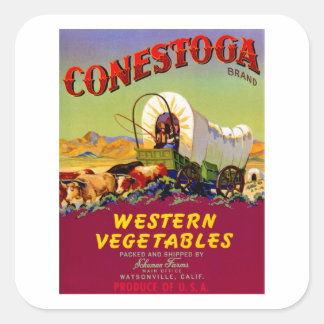 Conestoga Western Vegetables Square Sticker