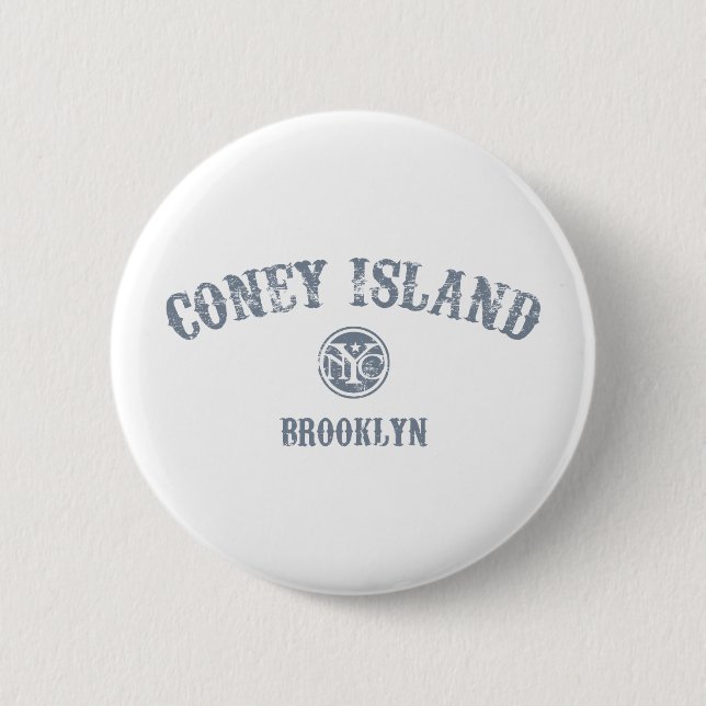 Coney Island 6 Cm Round Badge (Front)