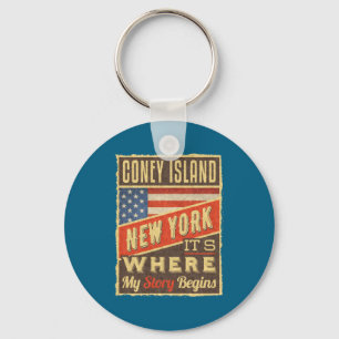 Coney Island New York _1 Key Ring