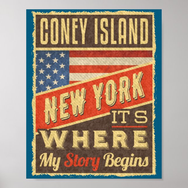 Coney Island New York _1  Poster (Front)