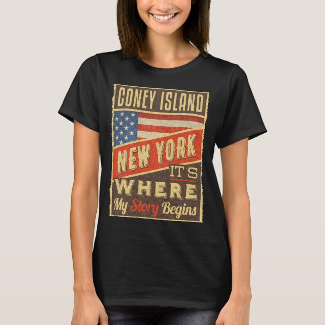 Coney Island New York _1  T-Shirt (Front)