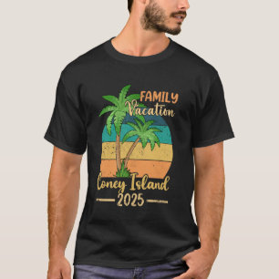 Coney Island New York Family Vacation 2025 Summer T-Shirt