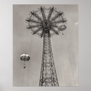 Coney Island Parachute Jump Poster
