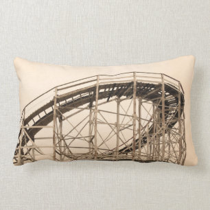 Coney Island Roller Coaster Lumbar Cushion