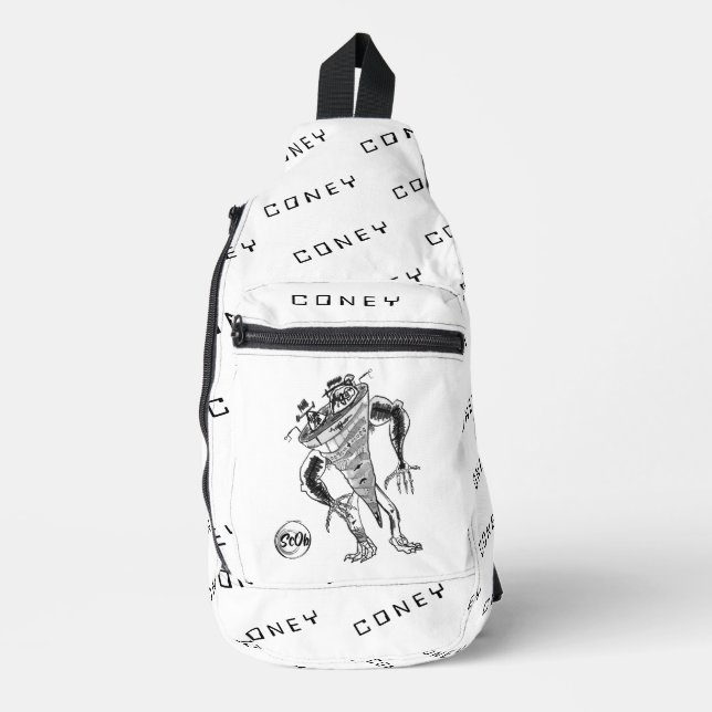 CONEY Robot Kid's Sling Bag (Front)