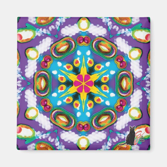 Confection Kaleidoscope Magnet (Front)