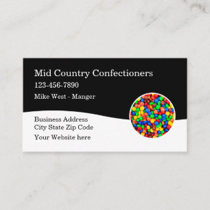 Confectionary Candy Theme Business Cards