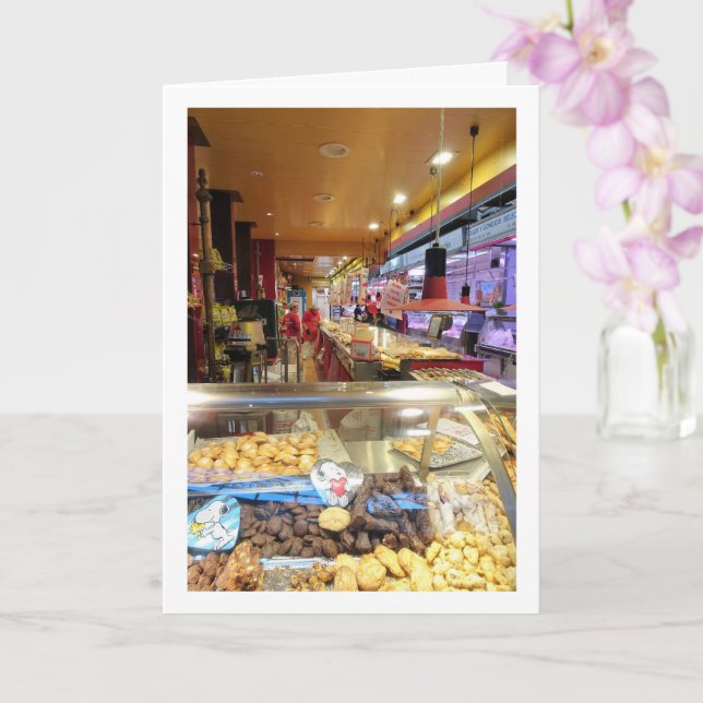 Confectionery at the Mercado Central, Valencia Card (Orchid)