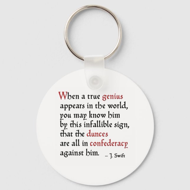 Confederacy of Dunces Key Ring (Front)