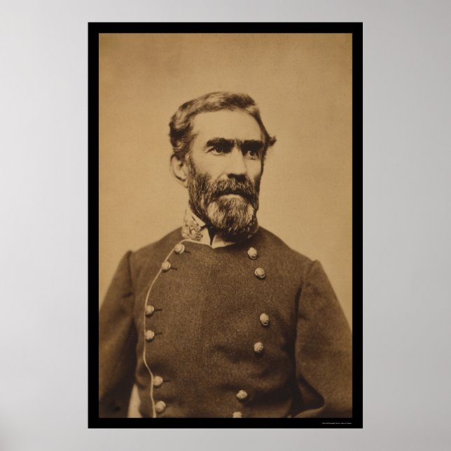 Confederate General Braxton Bragg 1862 Poster (Front)