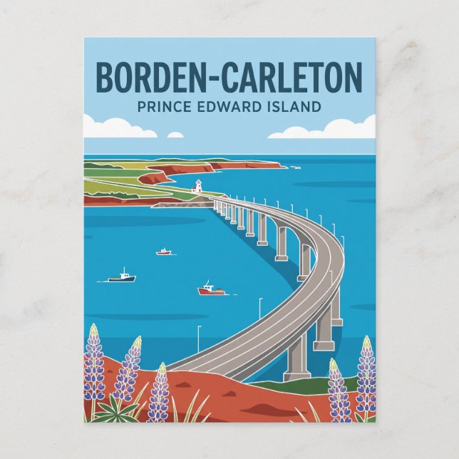 Confederation Bridge Canada Postcard (Front)
