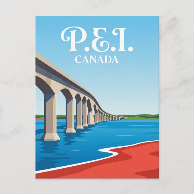 Confederation Bridge Canada Postcard (Front)