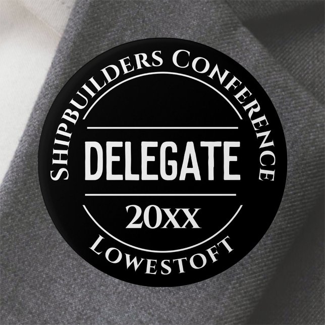 Conference Delegate Badge Button (Creator Uploaded)