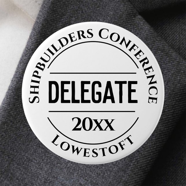 Conference Delegate Badge Button (Creator Uploaded)