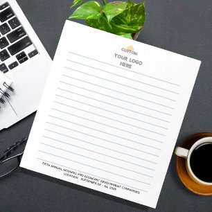 Conference Name Location Logo Lined Notepad