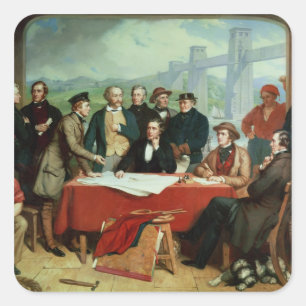 Conference of Engineers at Britannia Bridge Square Sticker