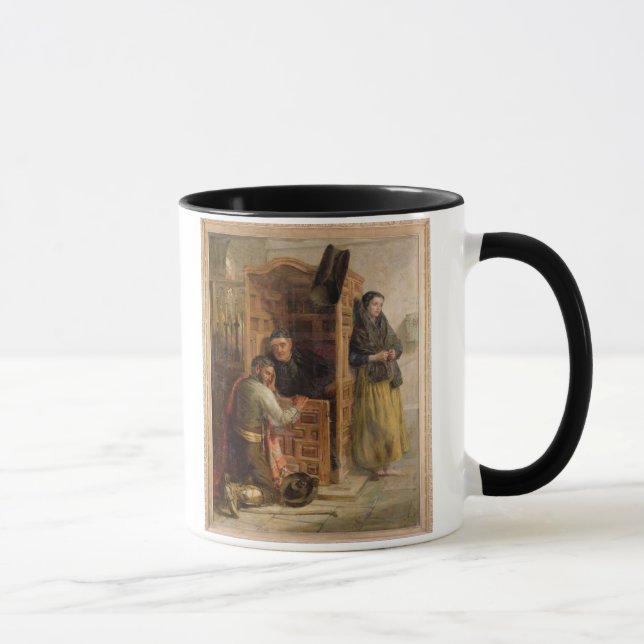 Confession, 1862 (oil on canvas) mug (Right)