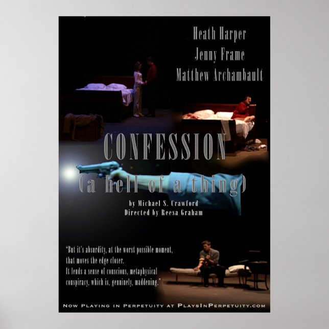 "Confession...(A Hell of a Thing) Large Poster (Front)