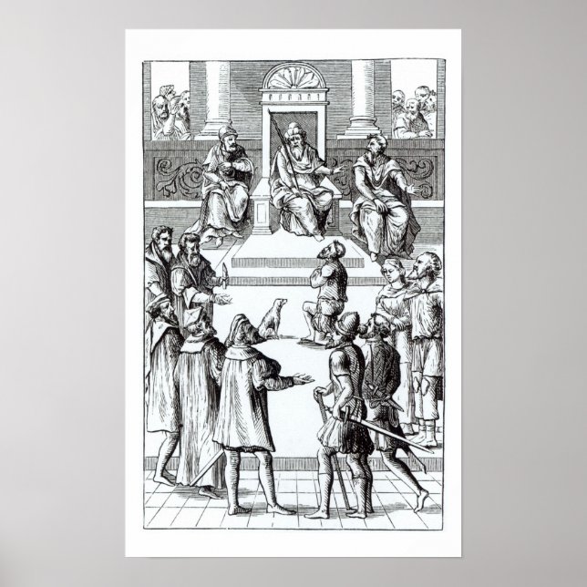 Confession for amends before the tribunal, after a poster (Front)
