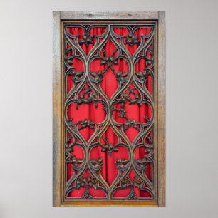 confessional in a catholic church poster