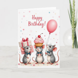 Confetti Animal Birthday Card