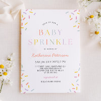 Confetti Baby Sprinkle Invitation