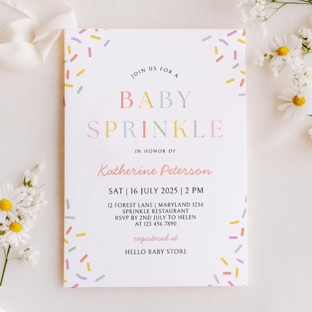 Confetti Baby Sprinkle Invitation (Creator Uploaded)