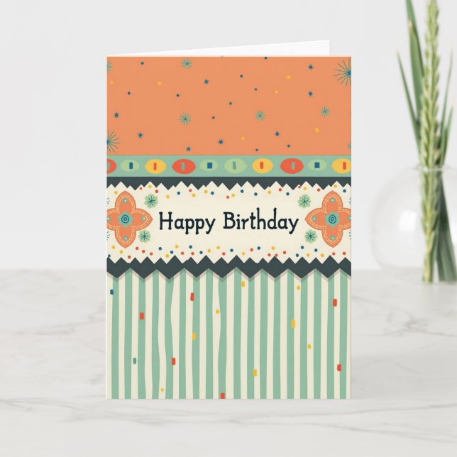 Confetti Birthday Art Card (Front)