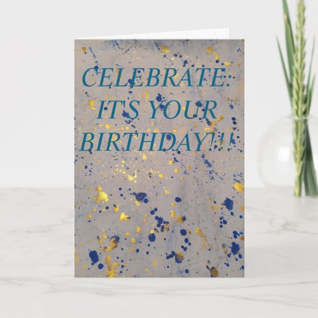 Confetti Birthday Card  (Front)