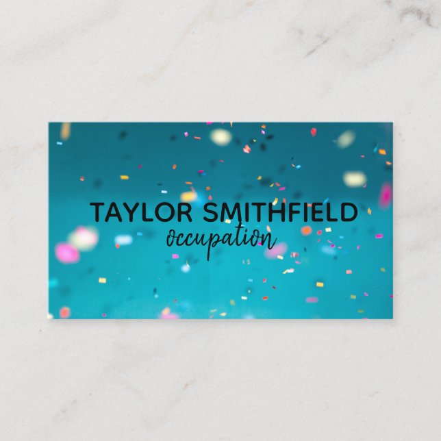 confetti business card (Front)