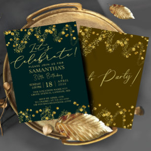 Confetti Celebration Birthday Party Invitation